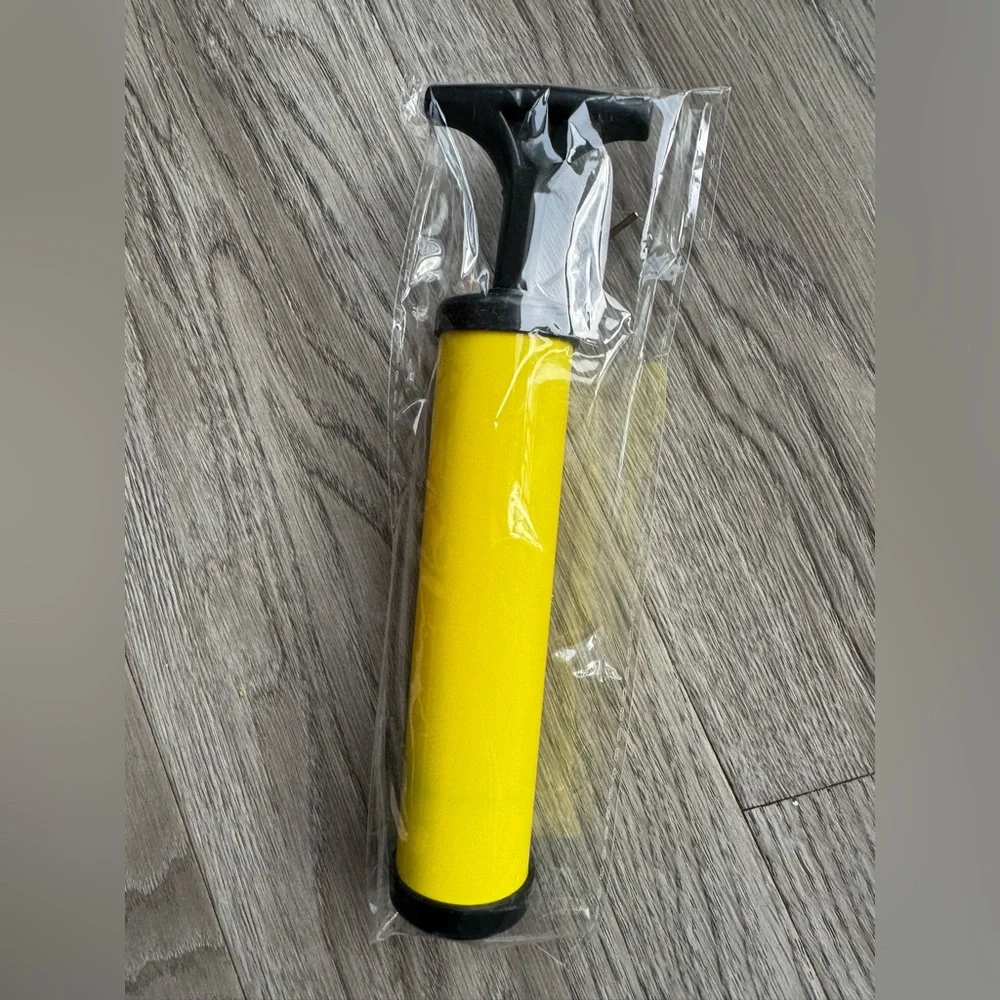 Yellow Hand Pump with Black Handle